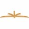 Ekena Millwork Davenport Rough Sawn Timber Gable Bracket, Western Red Cedar, 84"W x 28"H x 2"D x 4"F, 8/12 Pitch GBW084X28X0204DAV00RWR - alternate 5